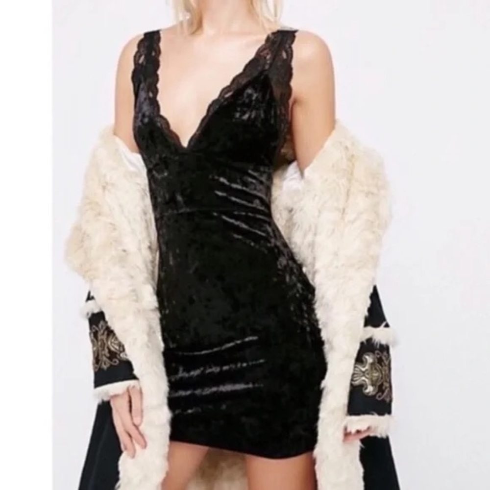 🔥 Free People Intimately Viper Velvet Nightie Slip Dress Size X-Small